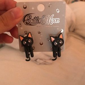 Sailor moon Luna earrings